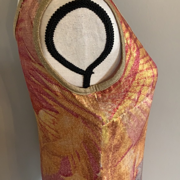 Angelo Marani 100% silk dress sequined perfect - Picture 5 of 13